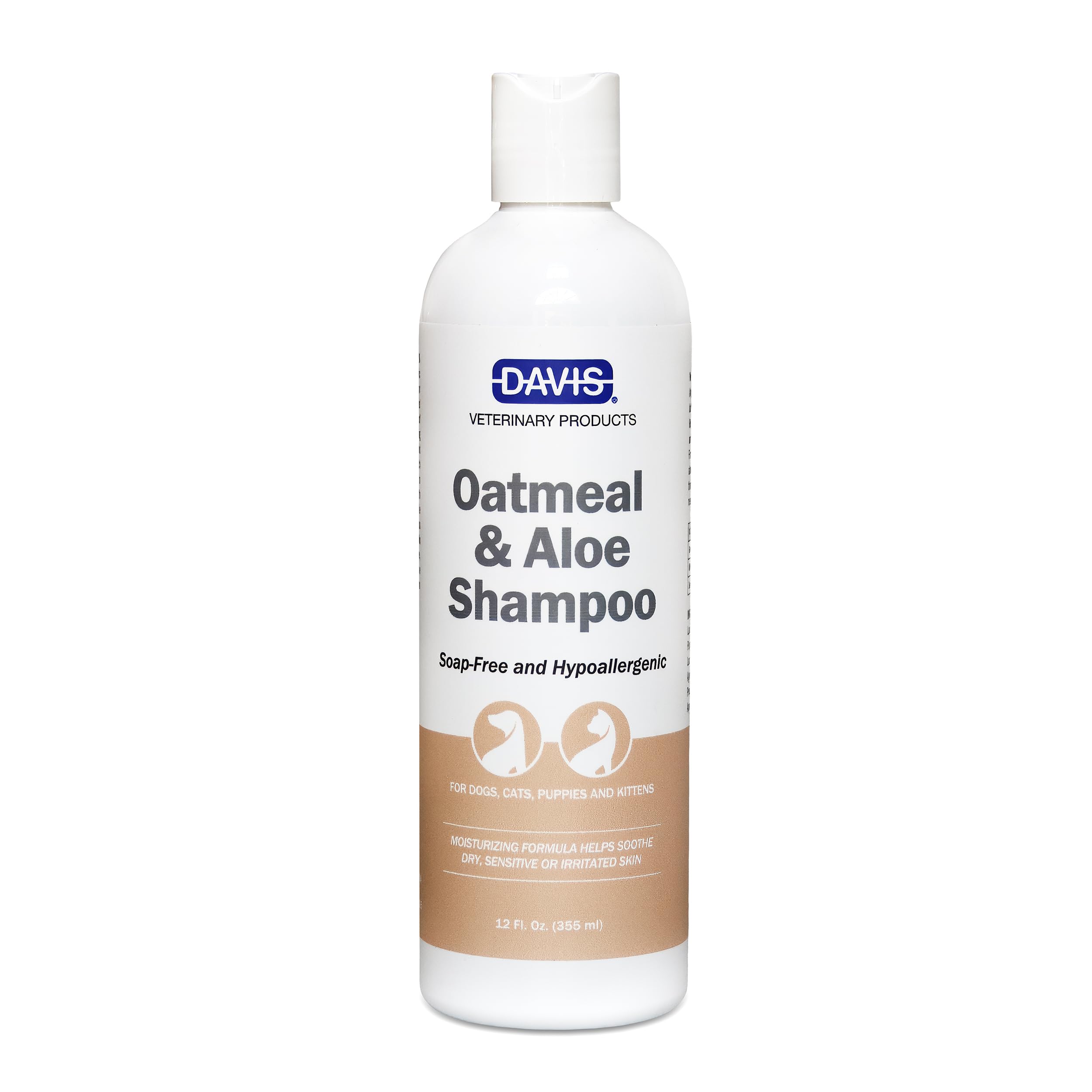 Davis Oatmeal and Aloe Dog and Cat Shampoo, 12-Ounce